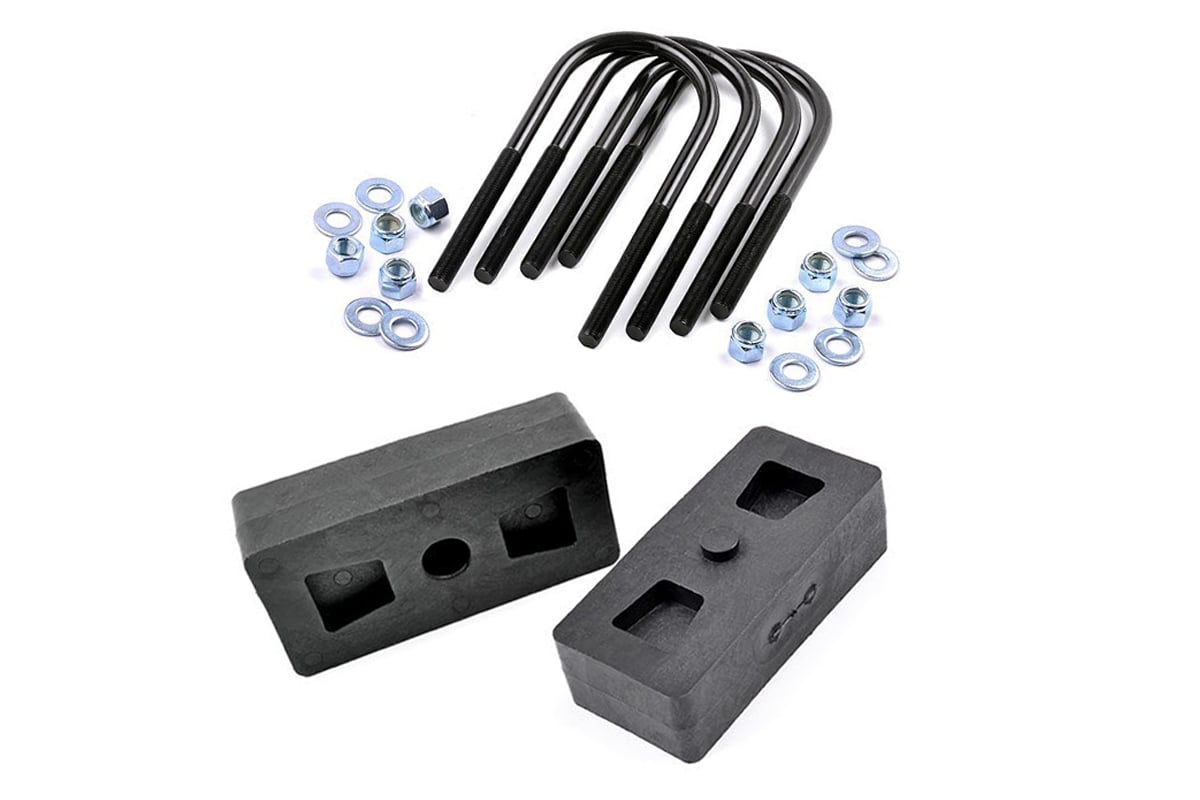 Ford F-150 Suspension Lift Kit - Rear - Rough Country - 1 Inch Block & U-Bolt Kit - '97-'03